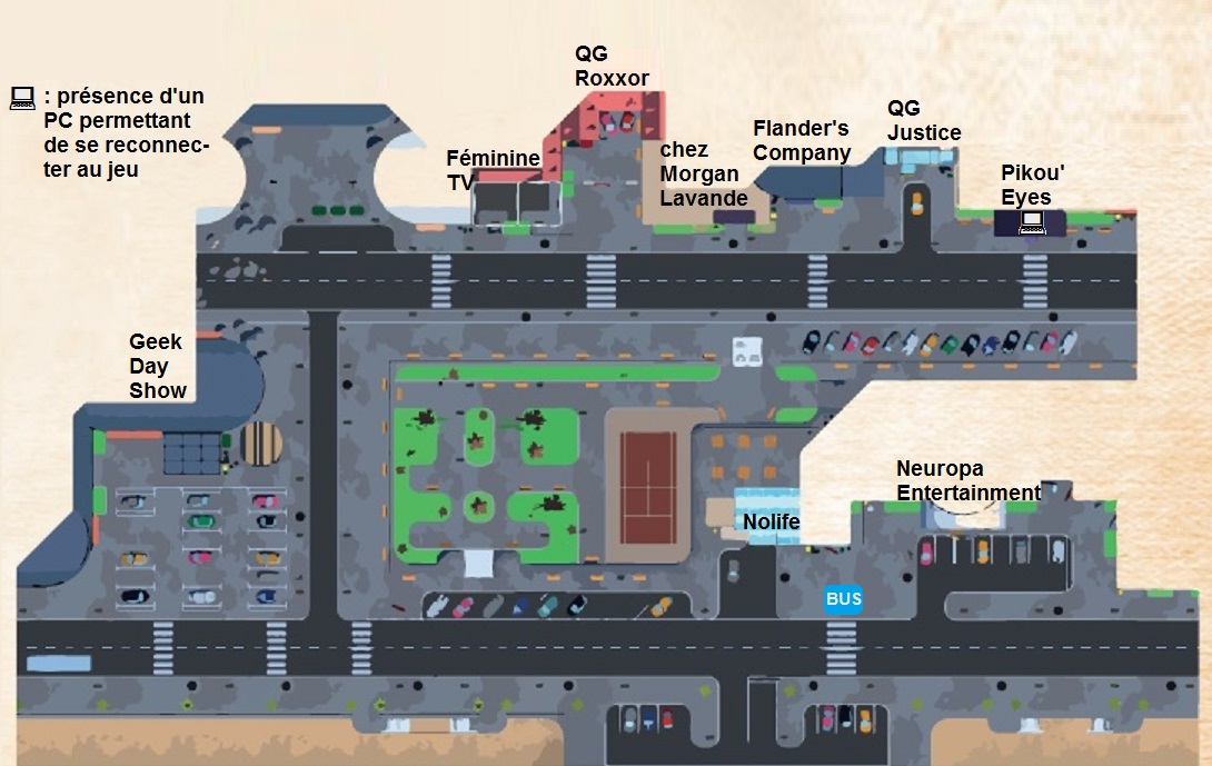Plan du centre-ville