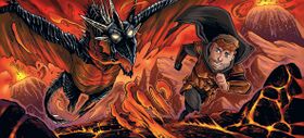 Fantöm poursuivi par un dragon noir de Fosphörgos